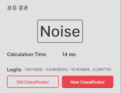 enable-prpd-calc 인자로 표시되는 PRPD 분류기 상세 연산 결과 화면